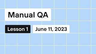 Lesson 1 MQA June 11 Batch QA Career amp Job Market Overview Understanding of QA amp testing [upl. by Ugo]