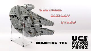 How to Display Your LEGO 75192 Star Wars UCS Millennium Falcon on an Angled Acrylic Display Stand [upl. by Aray]