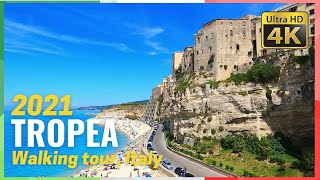 TROPEA Calabria Italy Walking tour 4k  Ultra HD [upl. by Eelyrag387]