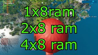 FORTNITE DOES RAM MAKE A FPS DIFFERENCE [upl. by Selinski]