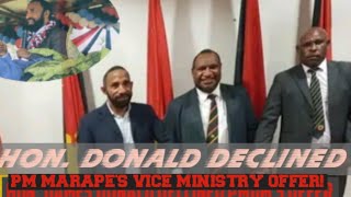 HON JAMES DONALD A QUALITY💪 INCREASINGLY RARE IN PNG 🇵🇬 POLITICS TODAY [upl. by Amles]