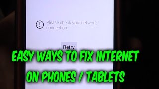 How to fix error quotplease check your network connectionquot phones tablets [upl. by Acinor555]