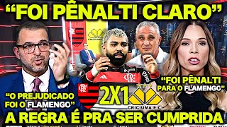 RENATA RUEL DEU na LATA  “FOI PÊNALTI para o FLAMENGO  REGRA É REGRA ” FLAMENGO 2 X 1 CRICIÚMA [upl. by Ihp]