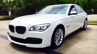 2014 BMW 750Li M Sport Sedan Start Up Exhaust and In Depth Reviews [upl. by Akinal]