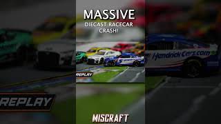 MASSIVE NASCAR Diecast StopMotion Crash nascar nascarcrashes carcrash [upl. by Eeresid]