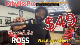 Babyliss Pro Black FX Clipper  MUST BUY at Ross [upl. by Anilak278]