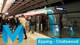 Sydney Metro Trains on the Epping  Chatswood Line [upl. by Ryann]