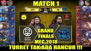 Grand Finals MEC 2018  AirAsia Saiyan vs CBK Match 1 Mobile Legends [upl. by Nicolau]