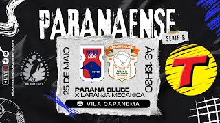 PARANÁ X LARANJA MECÂNICA AOVIVO DIVISÃO DE ACESSO DO PARANAENSE  TRANSAMÉRICA CURITIBA 250524 [upl. by Meras]