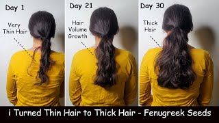 How i increase Hair Volume amp Turn Thin Hair to Thick Hair  Fenugreek Seeds for Hair Growth [upl. by Sashenka]