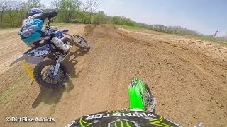 Austin Forkner vs Chase Sexton  SuperMini 2 Stroke  Dirt Bike Addicts [upl. by Harmony]