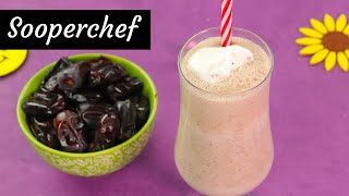 Dates Milkshake Recipe  Dates Milkshake For Weight Gain By SooperChef [upl. by Anilat]