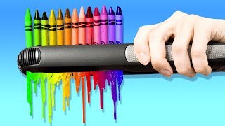 19 BRICOLAGES GÉNIAUX AVEC DES CRAYONS [upl. by Acirej]