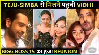 Bigg Boss 15 Reunion  Teju Karan amp Simba Meet Vidhi On The Sets Of Naagin 6 [upl. by Rusell]