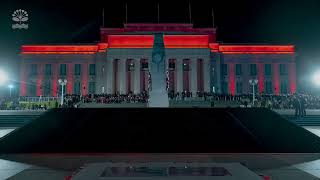 Timelapse of 2023 Anzac Day Dawn Service at Auckland War Memorial Museum  Auckland Council [upl. by Adlemy]