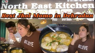 Best JHOL MOMOS in Dehradun 🍲 NORTH EAST KITCHEN DEHRADUN  FOOD VLOGGING foodie foodvlog [upl. by Rachaba790]