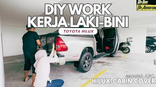 How to  install canvas canopy cover for Toyota Hilux [upl. by Davenport]