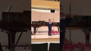 Suzuki Violin Book 1 Recital Go Tell Aunt Rhody with Piano Accompaniment  5 years old [upl. by Hibbitts]