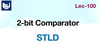 2 bit comparator  using two 1 bit comparator modules  STLD  Lec100 [upl. by Ellehcrad]