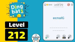 Dingbats Level 212 ecnalG Walkthrough [upl. by Nilla]