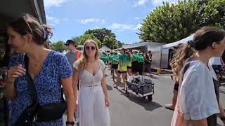 COOK ISLAND PARADE BEFORE LEAVING Solomon islands pacific games 2023 highlights [upl. by Lorant]