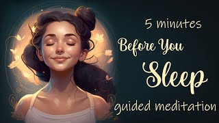 5 Minutes Before Sleep Guided Meditation [upl. by Eirffej]