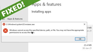 Remove stuck Software from Apps amp features uninstaller  Windows 10 [upl. by Inavihs825]