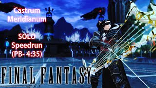 Final Fantasy XIV  Castrum Meridianum  SOLO  Speedrun  PB 435 [upl. by Wildermuth]