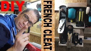 DIY French Cleat Hobel und Schleifklotz Halter selber machen Werkzeugwand selber bauen French Cleat [upl. by Alleoj952]