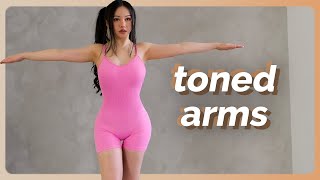 10 min Toned Arms Workout  No Equipment [upl. by Reggi325]