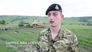 Reserve Forces Day Sapper Neil Loftus Airbus Employee [upl. by Dirtsa]