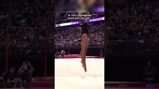 In this competition 10 wasnt the limit😅 gymnastics exhibition simonebiles [upl. by Atnod389]