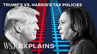 The 23T Gap Between Trump’s and Harris’s Tax Plans  WSJ [upl. by Recnal]