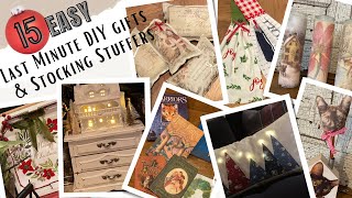 15 Fun amp Easy DIY Last Minute Gifts and Stocking Stuffers [upl. by Jurkoic485]