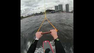 Wakeboarding experience at WakeUp Docklands in London [upl. by Adnaloy]