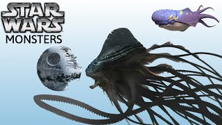 20 Biggest Star Wars Creatures  Explained [upl. by Nnor]