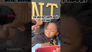 Do all kids hate getting their hair done 😂😂❤️❤️Love you Zoe curlykids hairbrained kidshair [upl. by Janela]