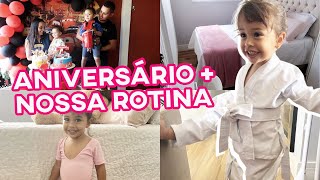 VLOG FIZ FAXINA AS ROUPAS DA MANU CHEGARAM DE BALÉ E JUDÔ ANIVERSÁRIO  Gabi Magsan [upl. by Aiouqahs599]