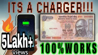 Charge ANY phone with a 10 rupee note [upl. by Krystyna]