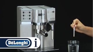 How to Set the Water Hardness of Your DeLonghi EC 860 Coffee Machine [upl. by Zetra]