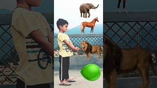 Ballons to Elephant horse lion tiger 🐅🦁🐎🦣vfxshortstrendingshorts [upl. by Seagrave161]