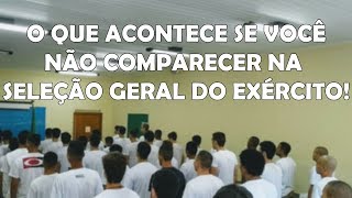 ME ALISTEI MAS NÃO ME APRESENTEI  NÃO FUI NA SELEÇÃO GERAL [upl. by Phelps]