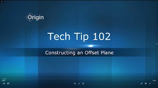 TT102 Constructing An Offset Plane [upl. by Nilrem]