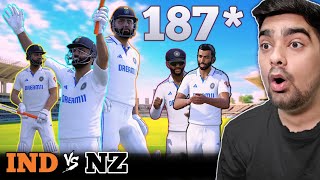 DAY 1 REVENGE ROHIT 18785 INDIA Vs NEW ZEALAND TEST 2 Cricket 24 [upl. by Benni]