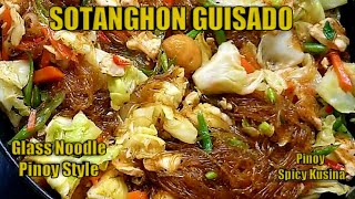 How to Cook Sotanghon Guisado Recipe  Stir Fried Glass Noodles Pinoy Style [upl. by Ylicec954]