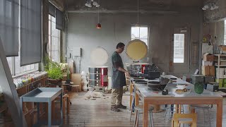 Inside the Clay Studio of Tung Chiang  Heath Ceramics [upl. by Etram596]