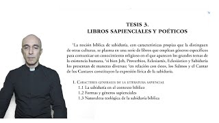 Tesis 3 Libros sapienciales y poéticos [upl. by Adlig27]