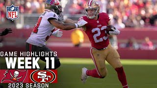 Tampa Bay Buccaneers vs San Francisco 49ers Game Highlights  NFL 2023 Week 11 [upl. by Chiang]