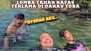 LOMBA TAHAN NAFAS DALAM AIR DANAU TOBA [upl. by Imyaj]