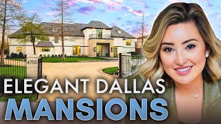 MEGA MANSION TOUR Dallas Texas Luxury Homes YOU NEED TO SEE  Dallas Texas Real Estate [upl. by Wilen367]